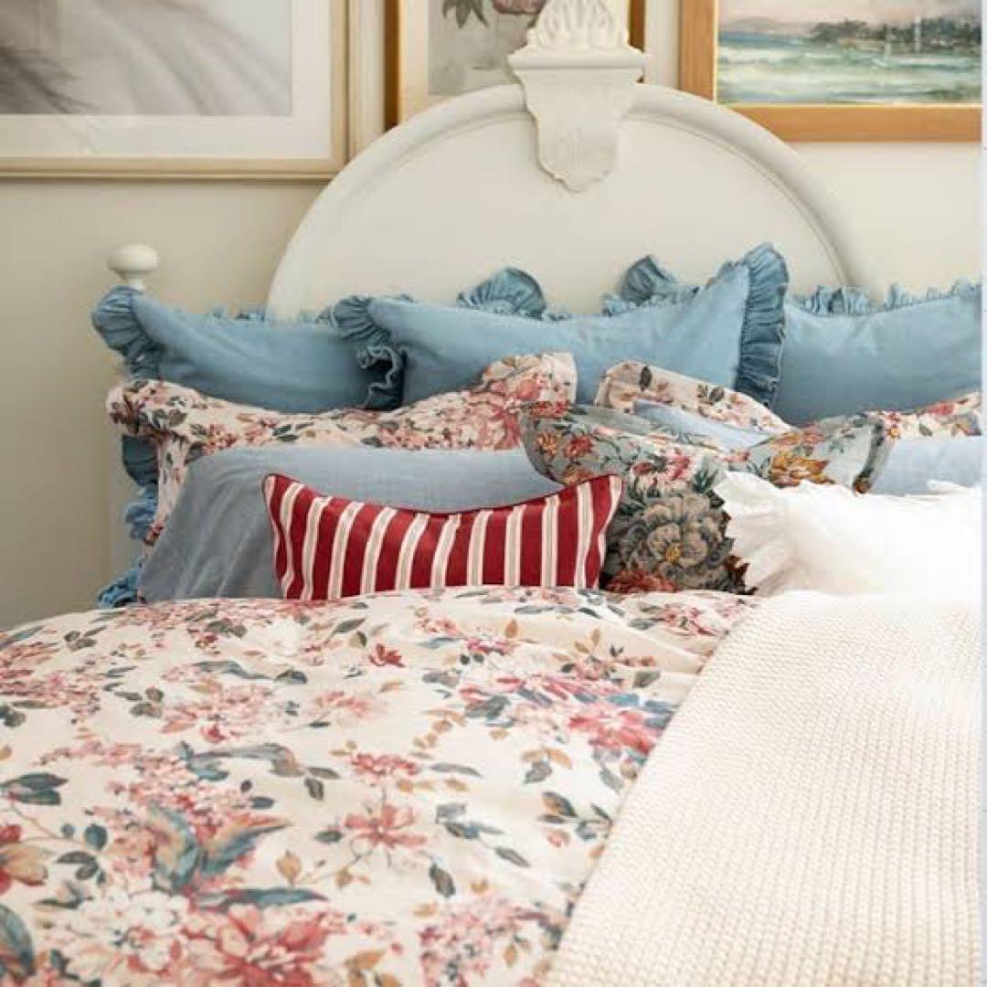 未使用ラルフローレン　シングルコンフォーターカバー&ピロケース2枚セット　青花柄