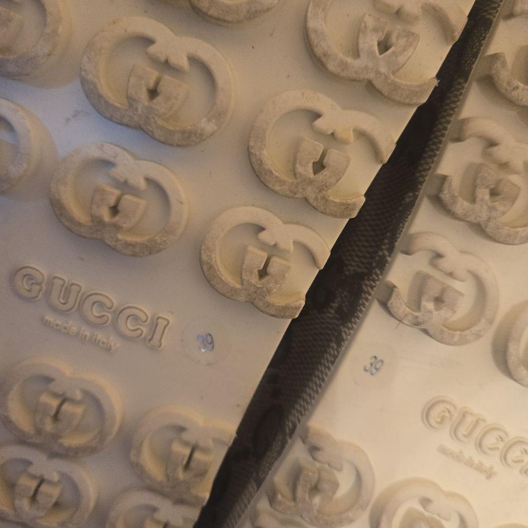 【GUCCI】 GGパターン インターロッキング サンダル 39