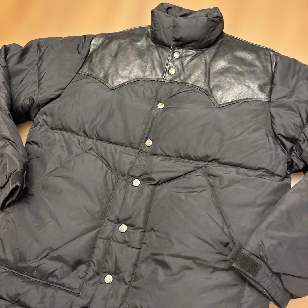 希少HbarC エイチバーシーブラック　レザー　ダウン　00's 未使用　M