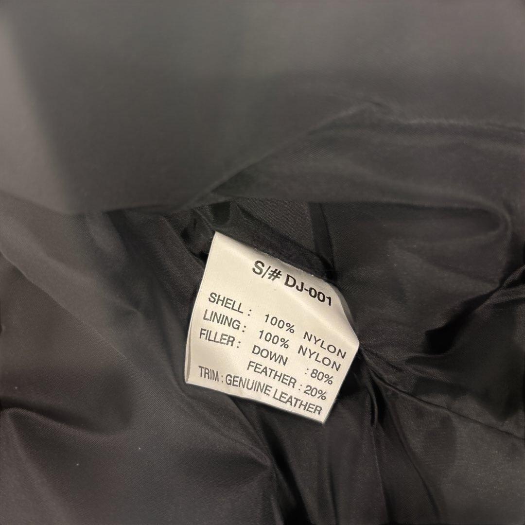 希少HbarC エイチバーシーブラック　レザー　ダウン　00's 未使用　M