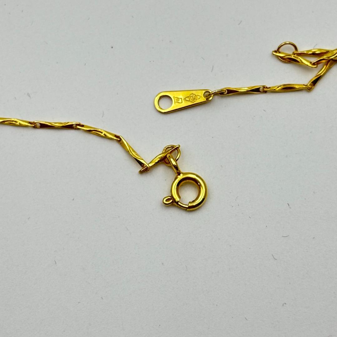 極美品ネックレスK18金 イエロー ゴールド 刻印有りレディース