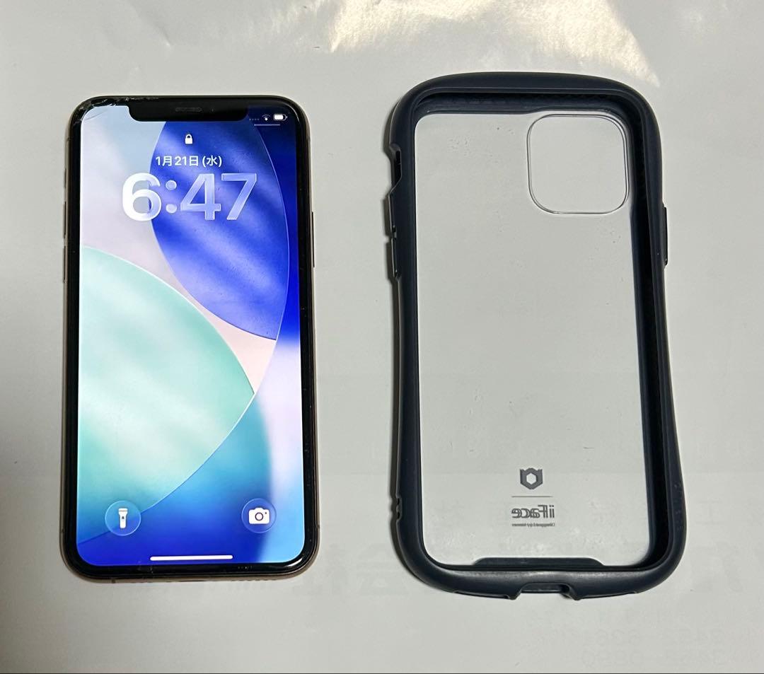【最終値下げ】iPhone 11 Pro 256GB ゴールド 本体　ケース付