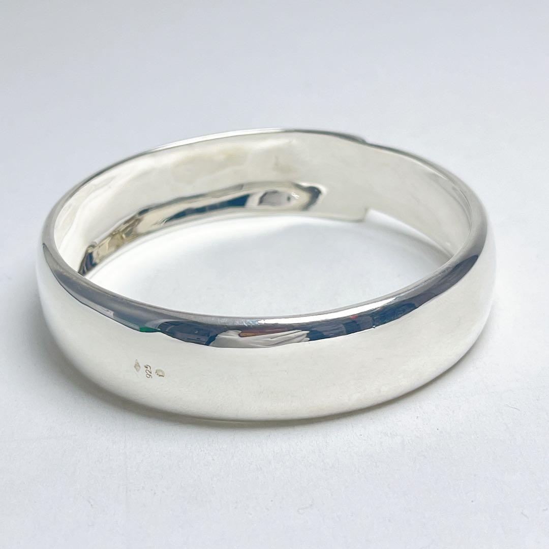 シャネル　サークル　ロゴ　ワイド　バングル　925