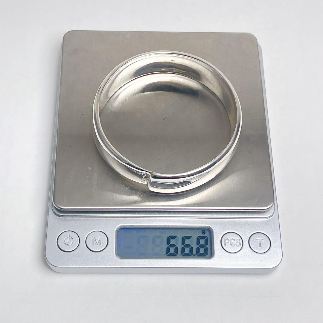 シャネル　サークル　ロゴ　ワイド　バングル　925