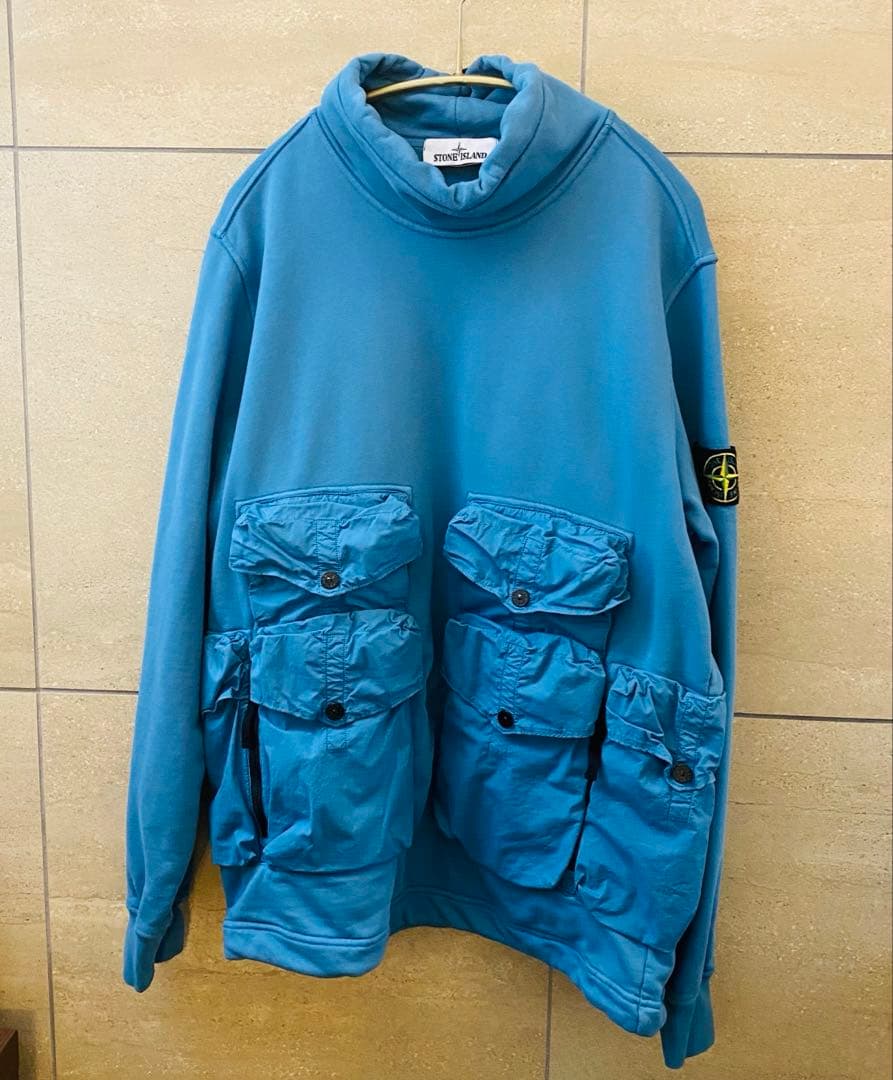 【美品】希少品STONE  ポケット付き トレーナー