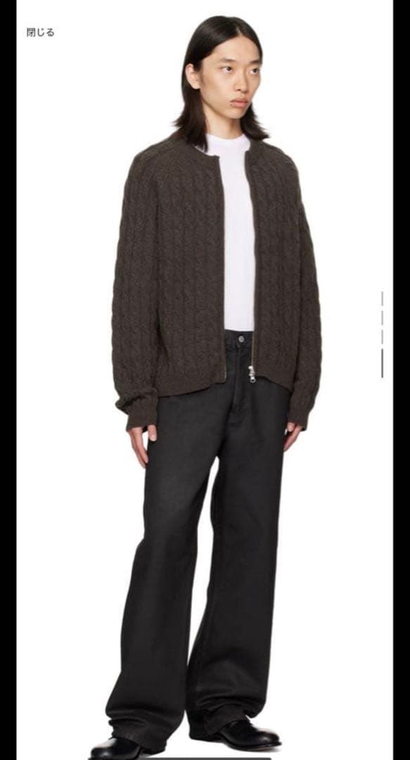 dries van noten 25aw コーティングデニム