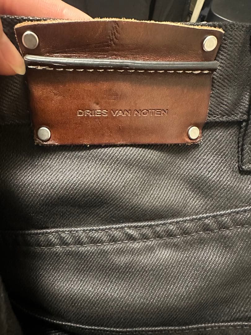 dries van noten 25aw コーティングデニム