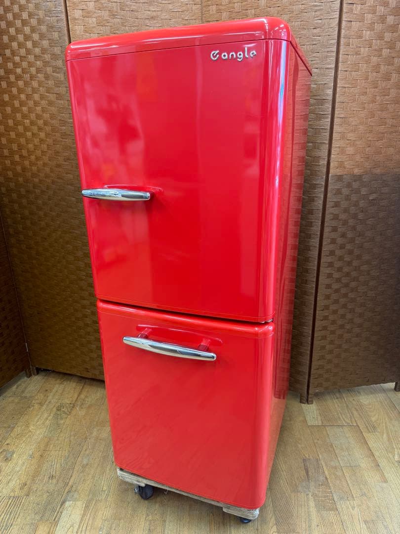F094 e angle レトロデザイン　冷蔵庫　2ドア　ANG-RE151