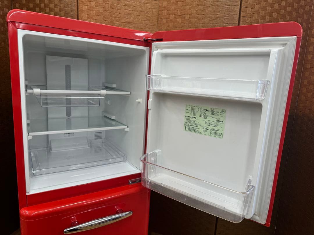 F094 e angle レトロデザイン　冷蔵庫　2ドア　ANG-RE151