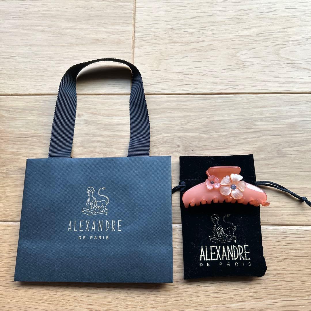ALEXANDRE DE PARIS ピンク ヘアクリップ