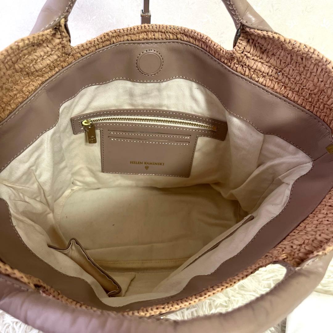 ヘレンカミンスキー ラフィア トートバッグ CassiaS ショルダー付