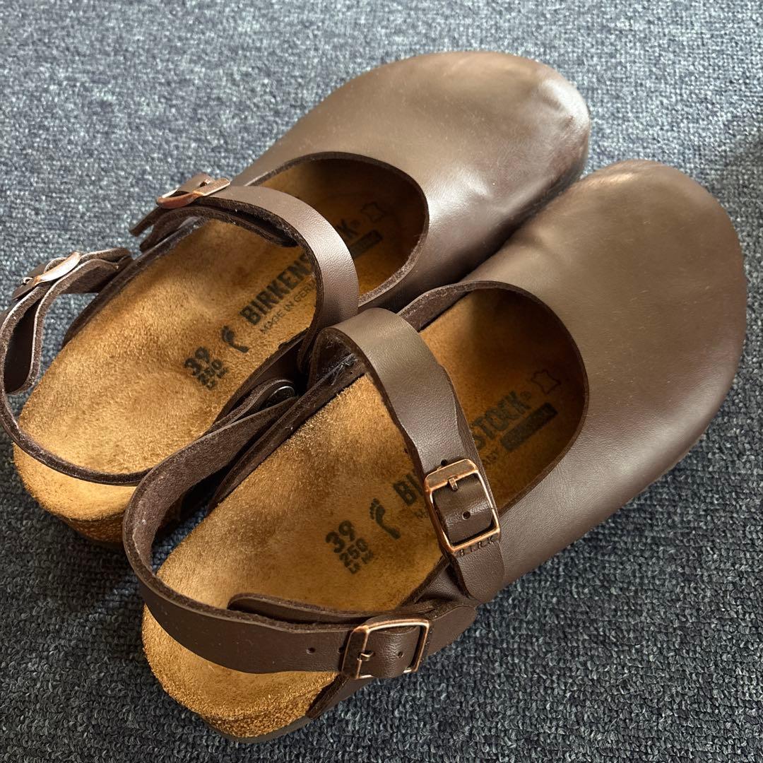 Birkenstock ブラウン サボサンダル 39