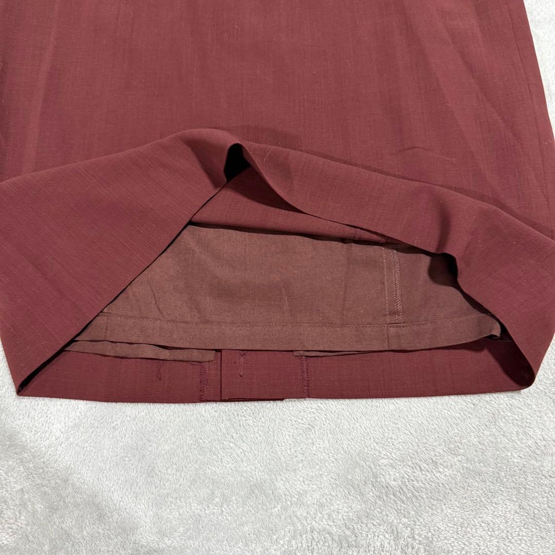 【新品タグ付】DAKS ウールワンピース ボルドー 40