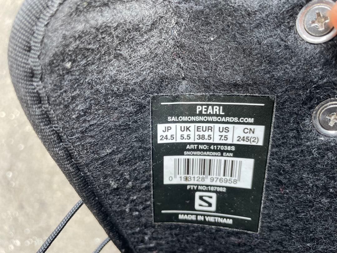 SALOMON スノーボードブーツ PEARL レディース　キッズ　24.5cm