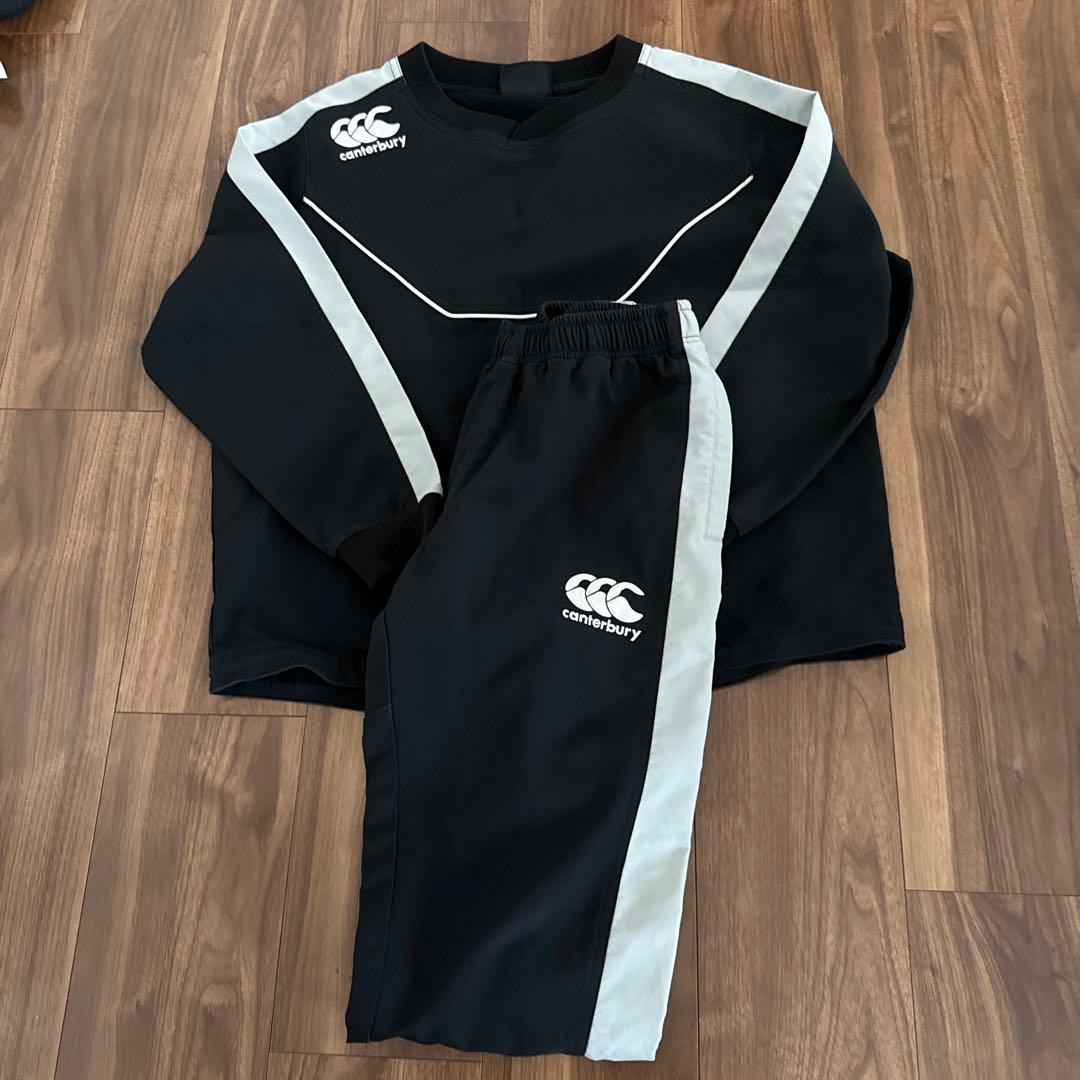 セットアップ！canterbury ウォームアップウェア 160サイズ 黒