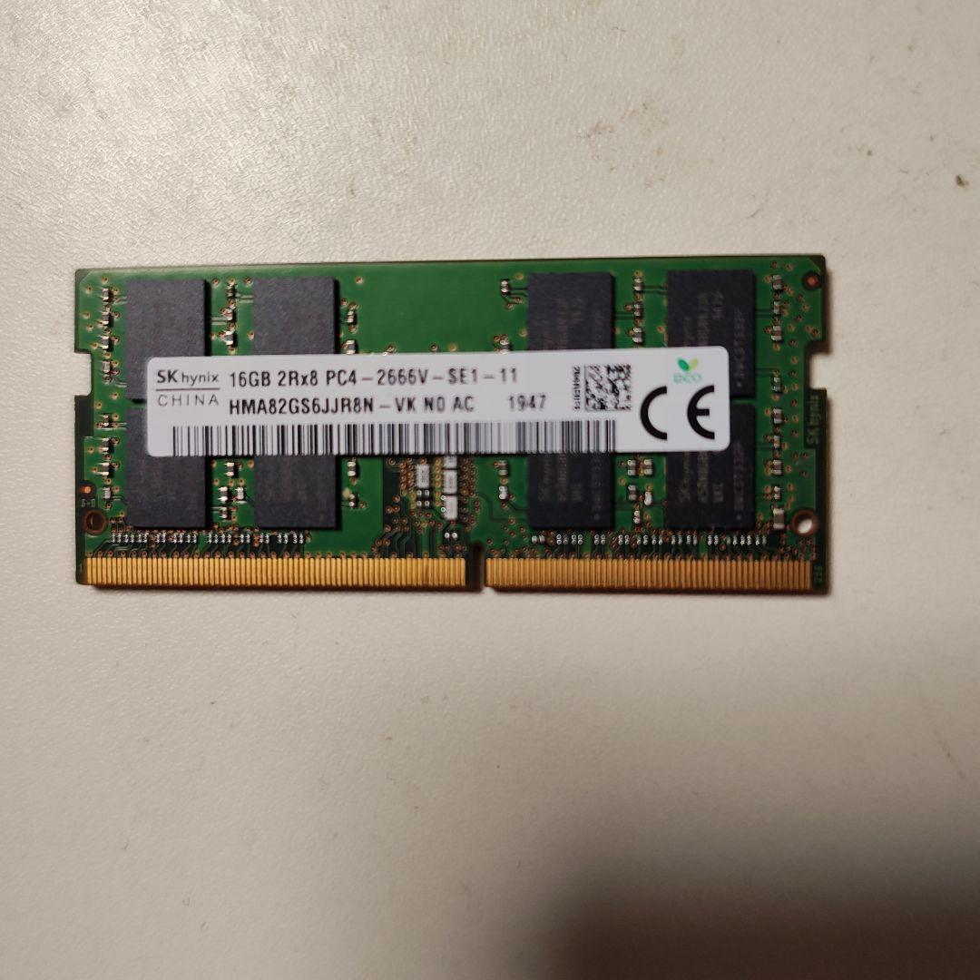 SK hynix 16GB DDR4 ノート用メモリー