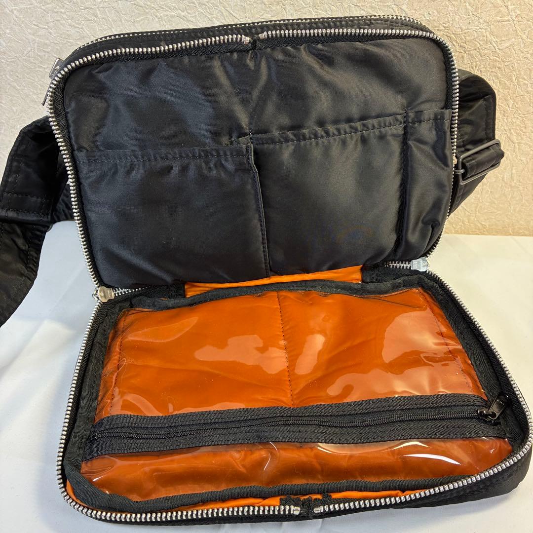 [未使用級] PORTER タンカー ショルダーバッグ 2層 s ブラック