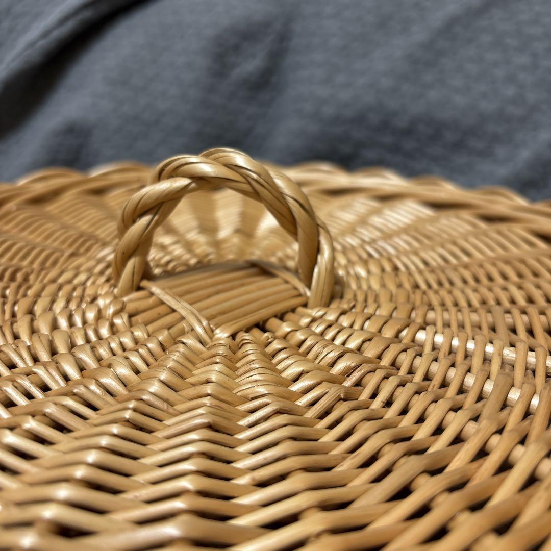 カゴアミドリ　ラトビア　ラウンドバスケット