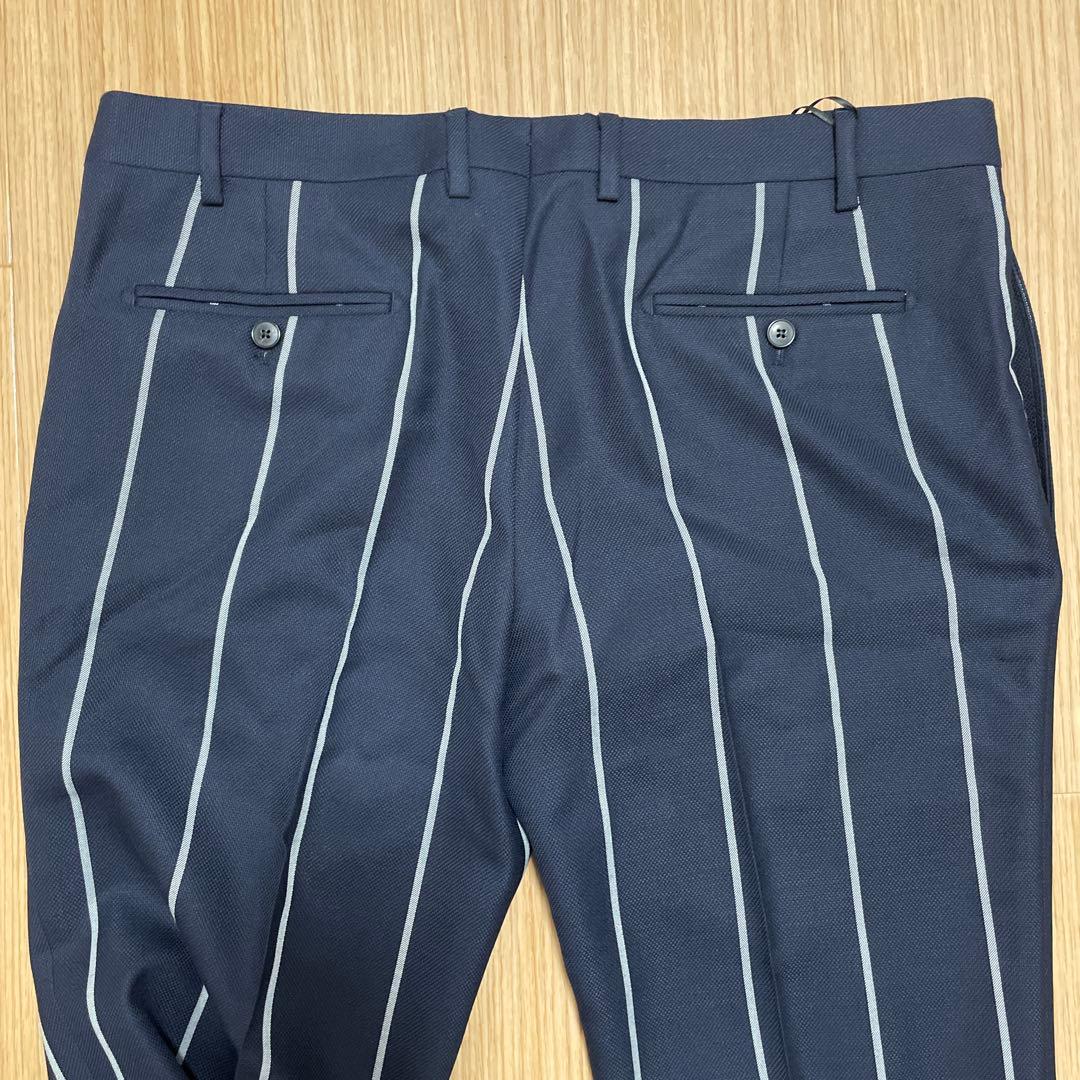 ガブリエレパジーニ　ネイビー ストライプ スラックス　52サイズ　新品未使用