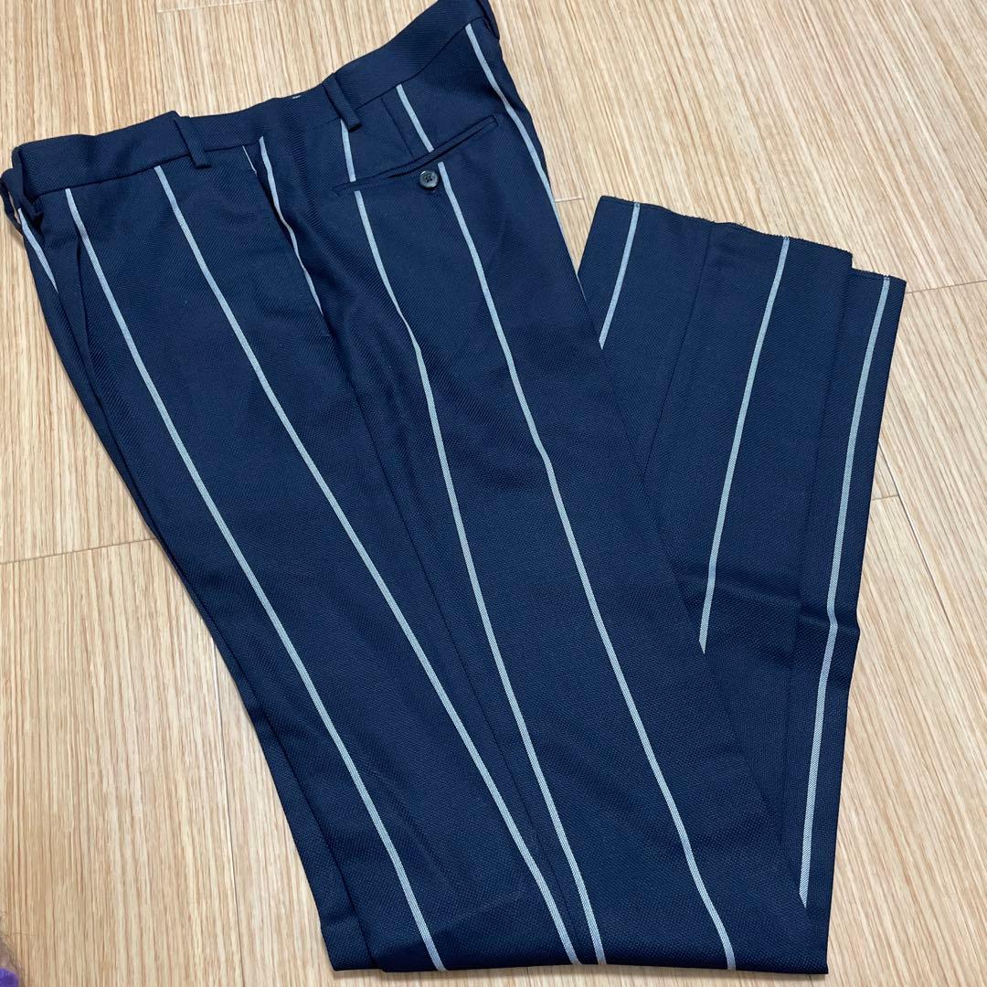 ガブリエレパジーニ　ネイビー ストライプ スラックス　52サイズ　新品未使用