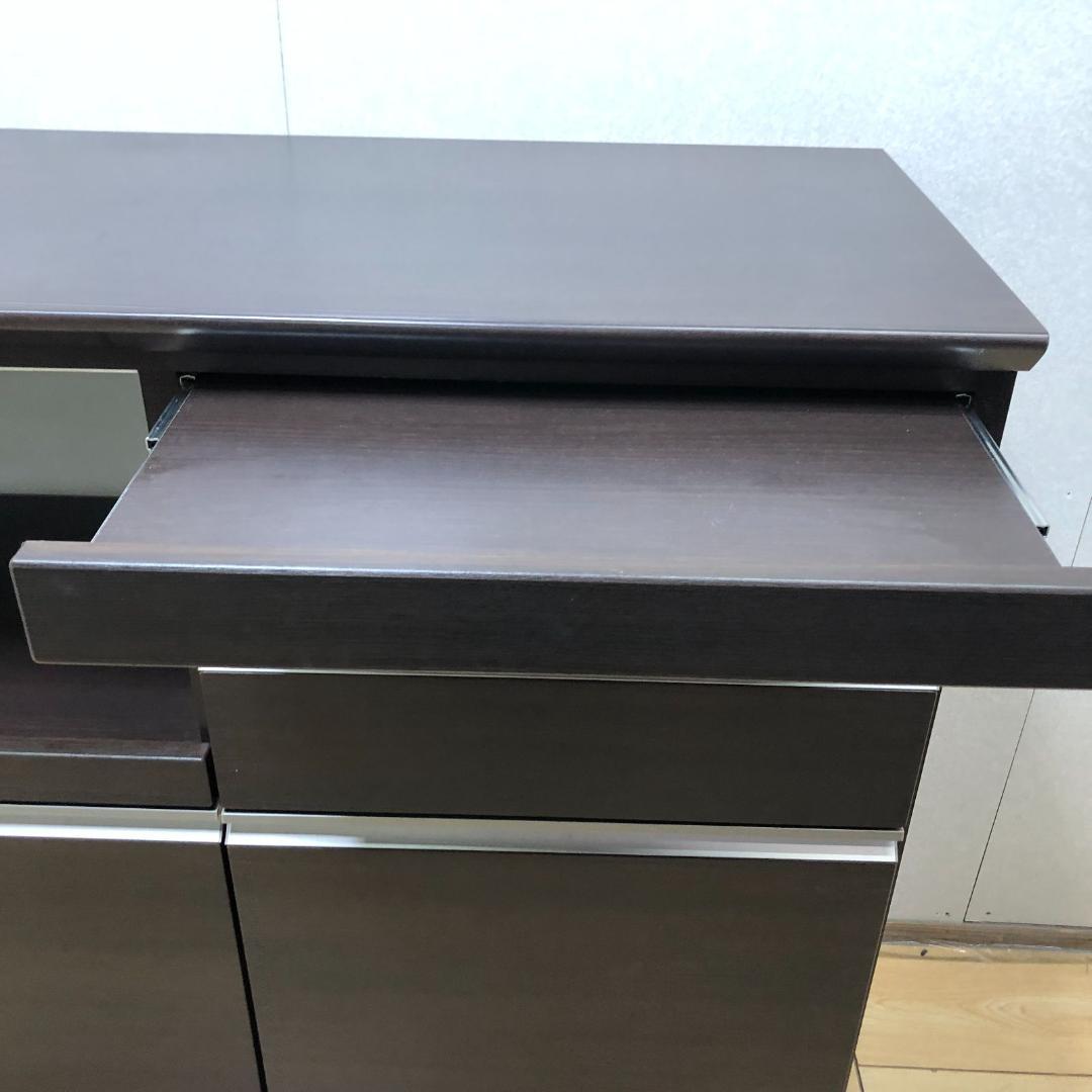 送料無料　カウンター レンジ台 収納棚 食器棚 引出　250710-3
