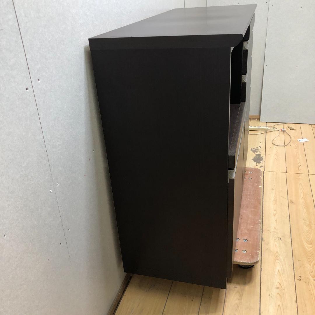 送料無料　カウンター レンジ台 収納棚 食器棚 引出　250710-3
