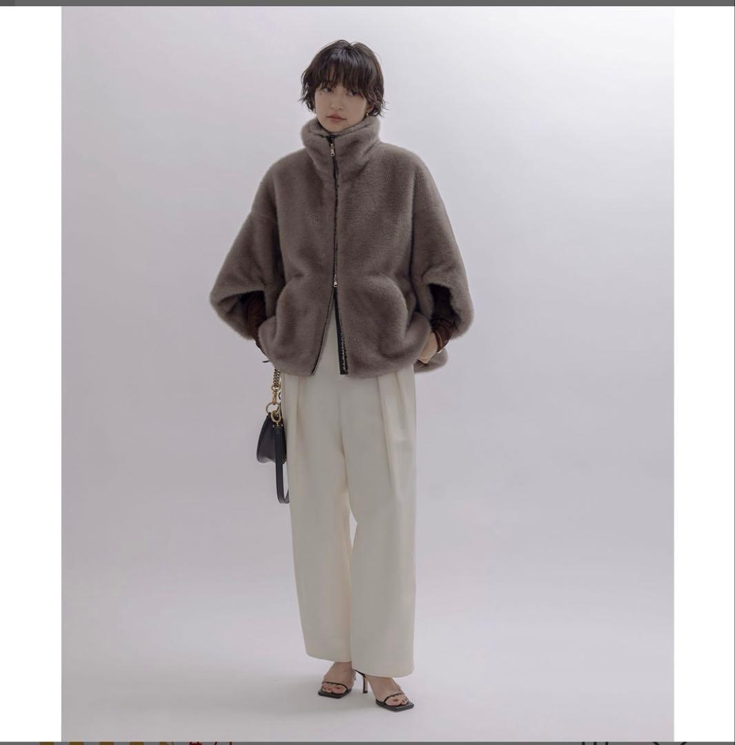 Eimee Law ミンクファー スタンドネックショートコート