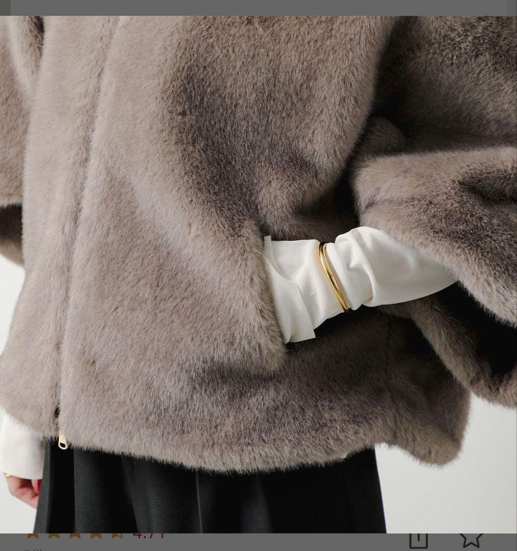 Eimee Law ミンクファー スタンドネックショートコート