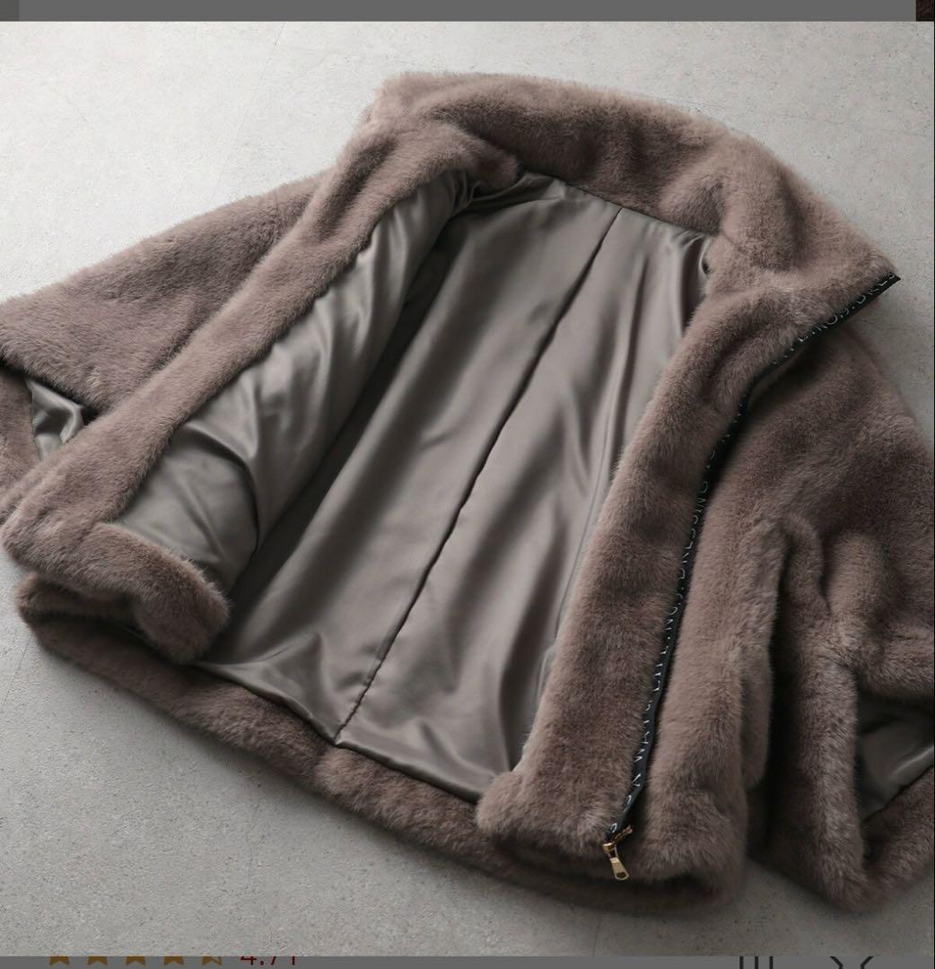 Eimee Law ミンクファー スタンドネックショートコート