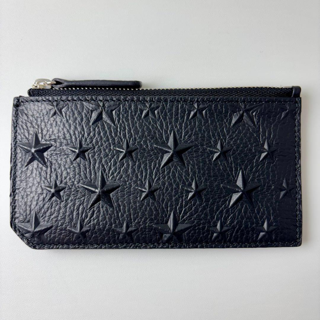 新品 JIMMY CHOO カード ケース  フラグメント ブラック 黒