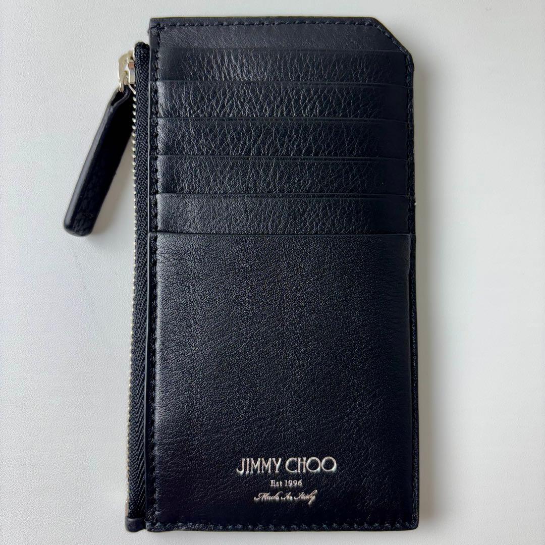 新品 JIMMY CHOO カード ケース  フラグメント ブラック 黒