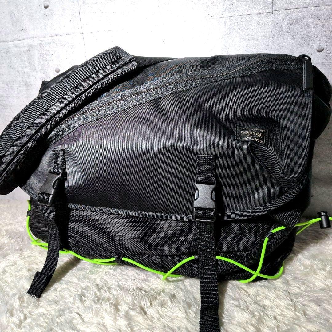 【完売品 極美品 A4◎】ポーター　シングス　メッセンジャーバッグ　ビジネス　黒