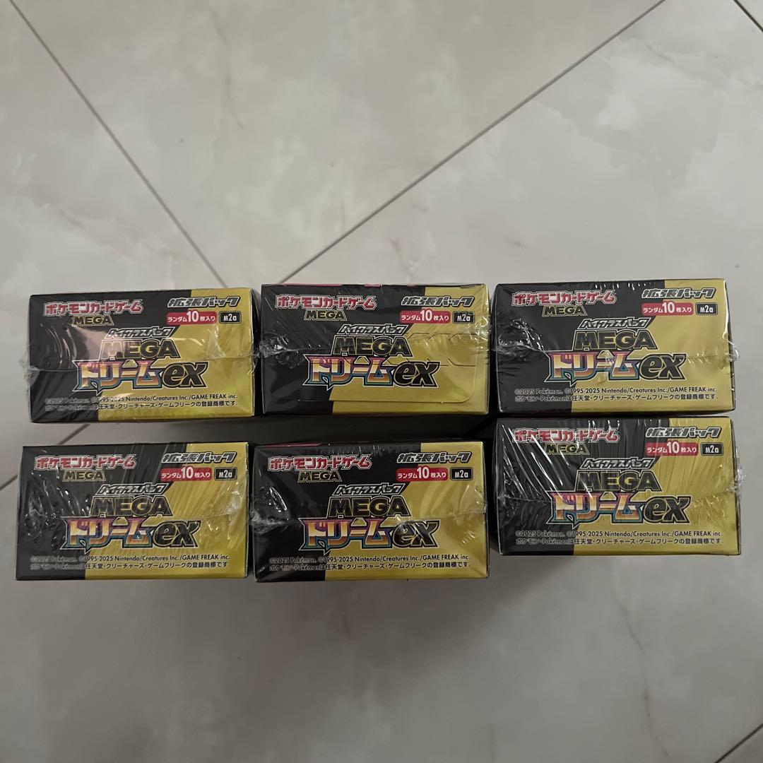 ポケモンカード　MEGA ドリームex シュリンク付き6BOX