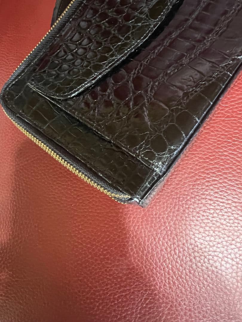 クロコダイル ミニセカンドバック 未使用に近い