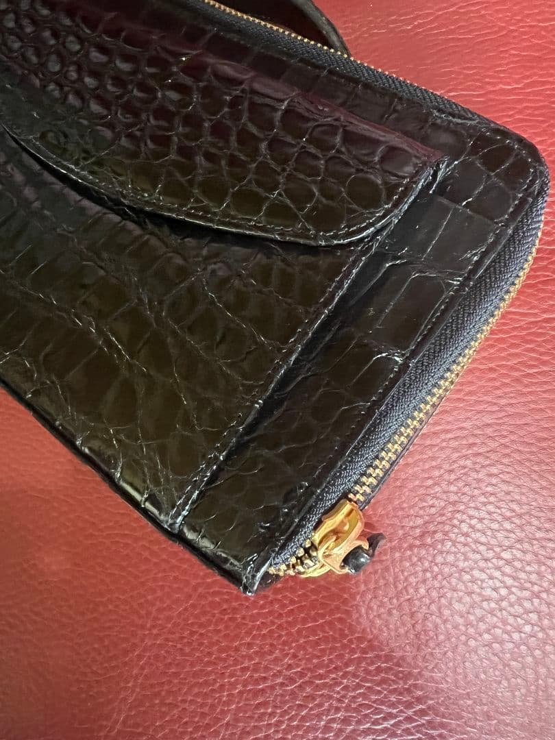 クロコダイル ミニセカンドバック 未使用に近い