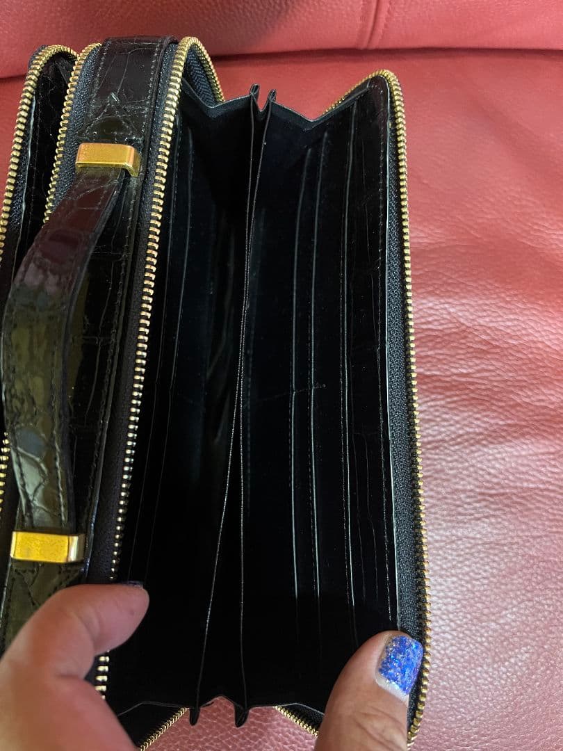 クロコダイル ミニセカンドバック 未使用に近い