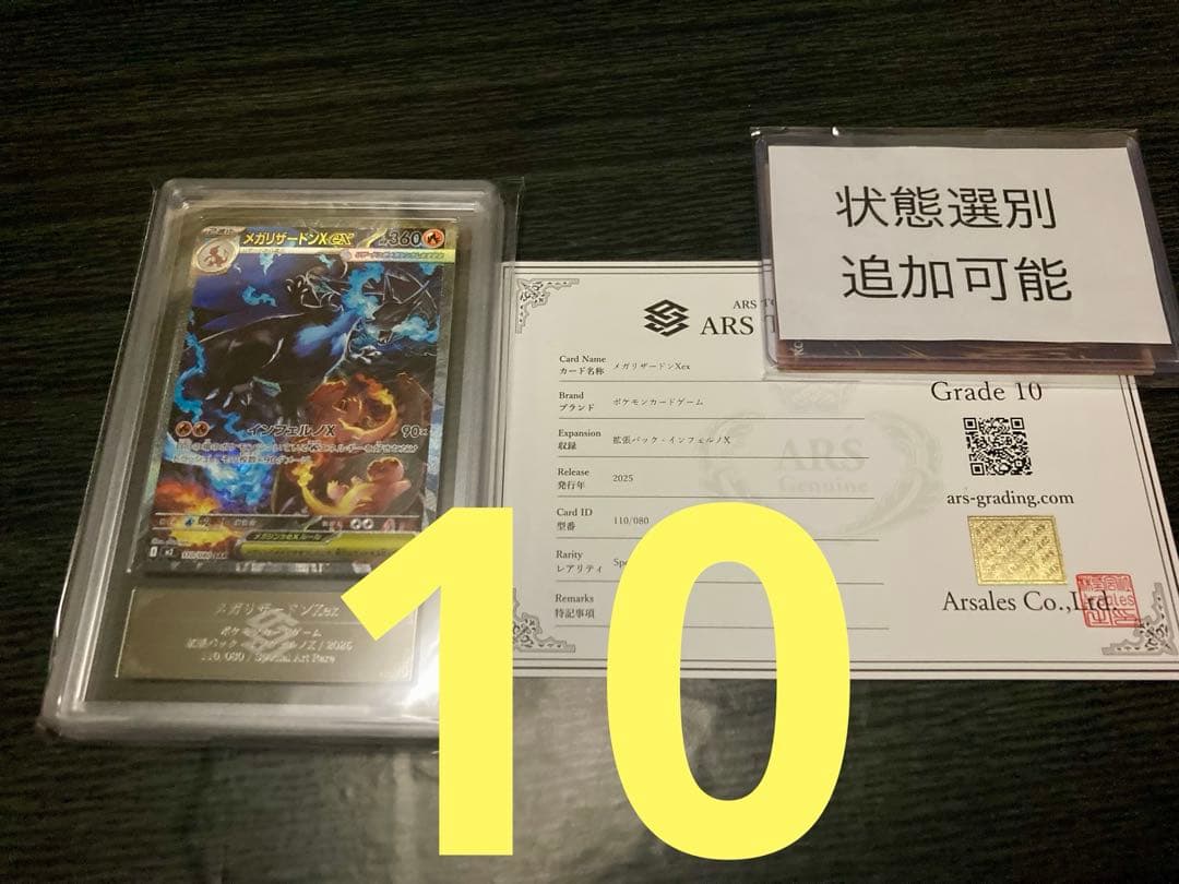 【ARS10】メガリザードンX ex SAR 鑑定書付　画像個数追加可能