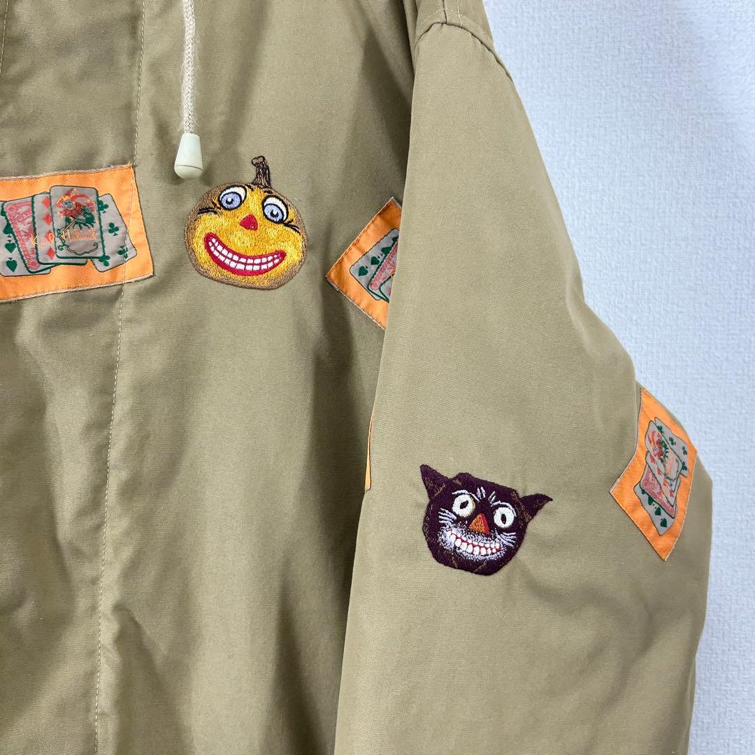 カールヘルムショートコートK83ピンクハウス90s刺繍ワッペンロゴ日本製古着