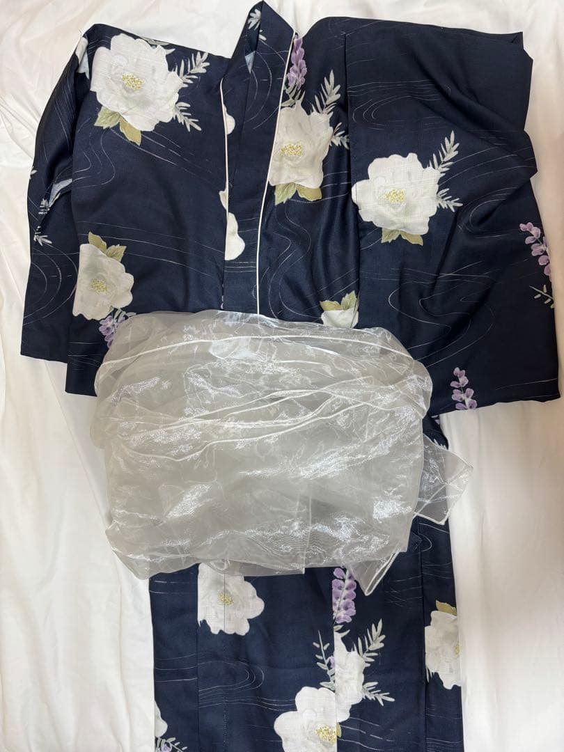 【Ambre Neige】2way浴衣セット/ネイビー