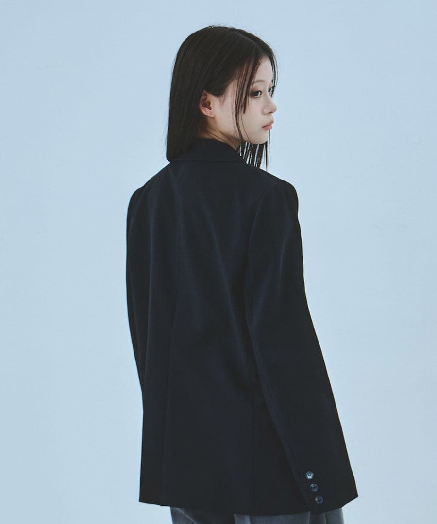 新品タグ付 UNITED TOKYO レイヤードカラーテーラードジャケット 黒