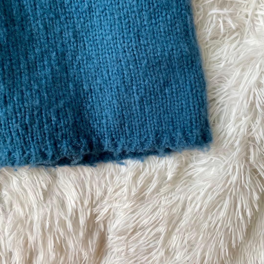 AURALEE ウールベイビーキャメルブラッシュドヤーンニットドレス 0サイズ