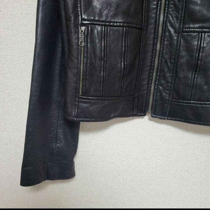 16900□RALPHLAUREN ジャケットラムレザー ライダースbc11yt