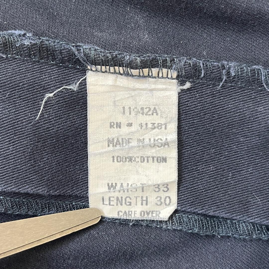 ラルフローレン W33 ポロチノ チノパン 90s USA 古着 紺 19017