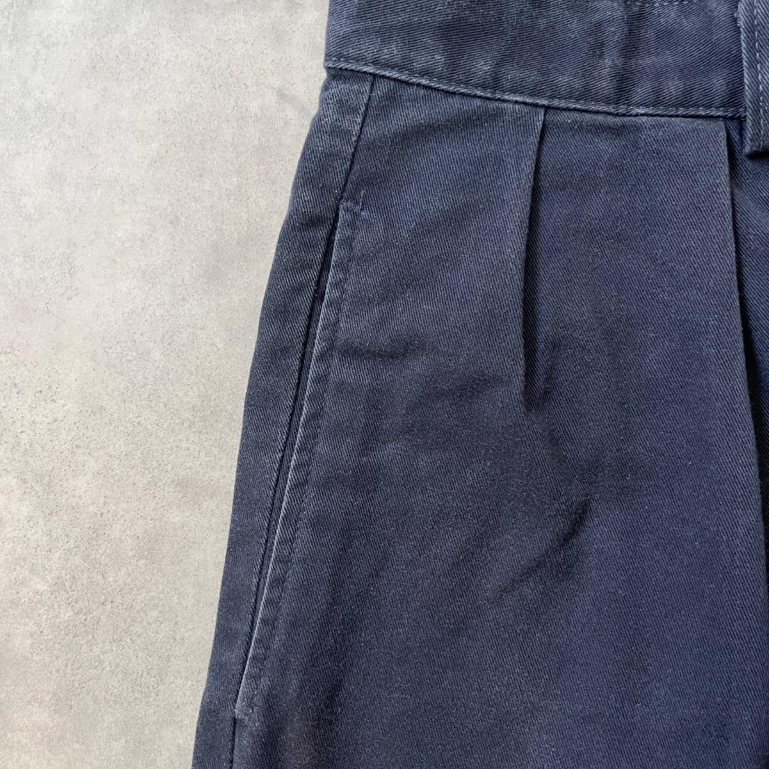 ラルフローレン W33 ポロチノ チノパン 90s USA 古着 紺 19017