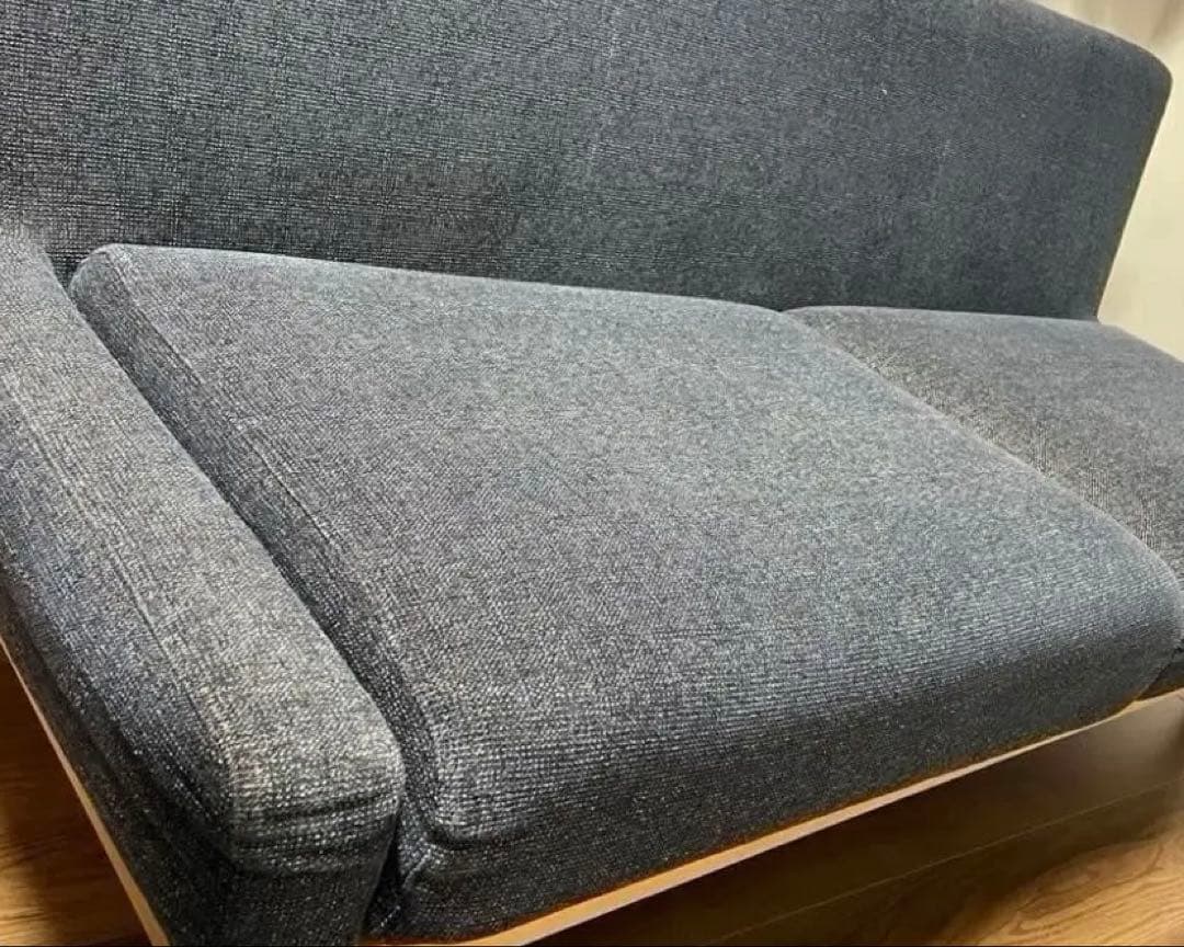 フランネルソファ HARBAN 本体2.5人掛け ハーバン　布カバー　スツール付