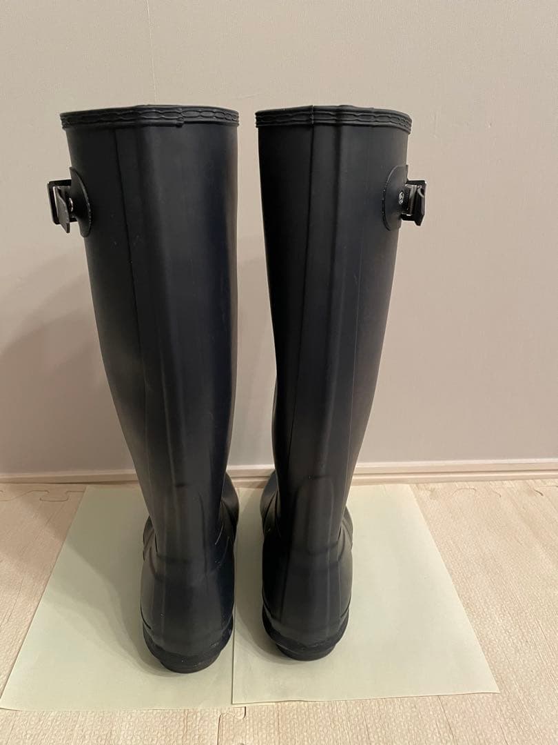 ハンター　レディース　トールレインシューズ　ネイビー25cm