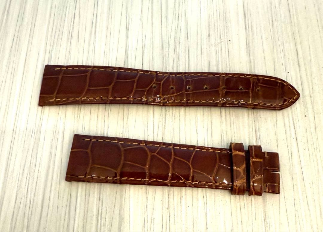 CartierタンクルイカルティエLMサイズCVD レザーベルト ブラウン