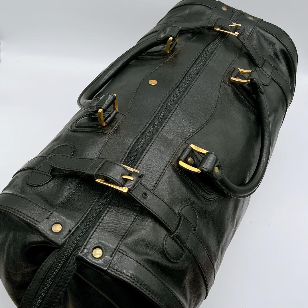 良品 GOLD PFEIL ボストンバッグ 旅行用バッグ 大容量 黒　e742