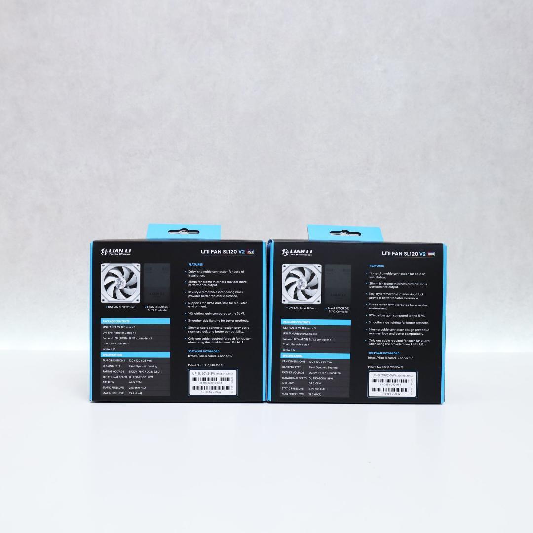 LIAN LI UNI FAN SL120 V2 WT 3個入×1個　⑪
