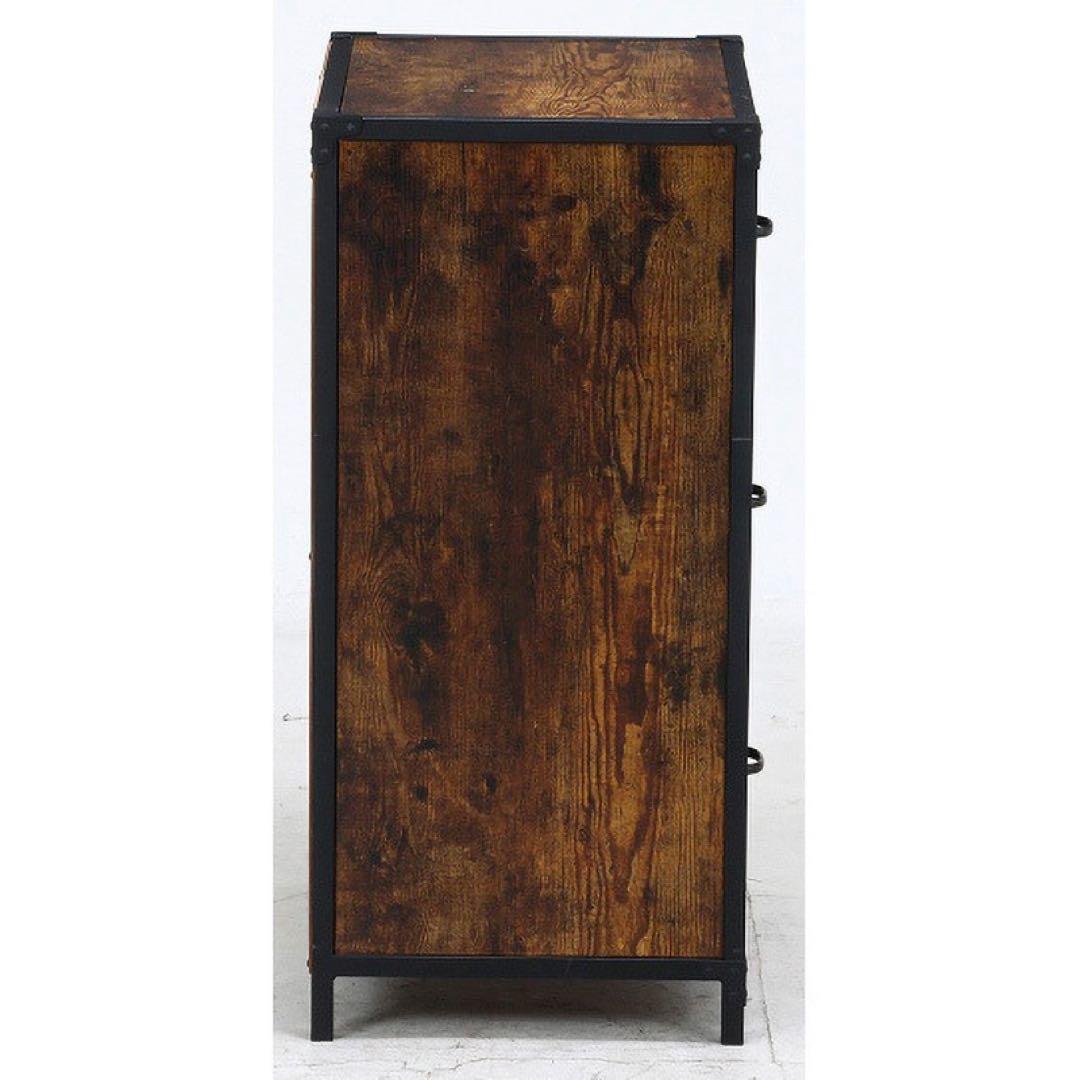 【2個おまとめ】アウトレット品 クルト 3段 チェスト 幅60cm ヴィンテージ